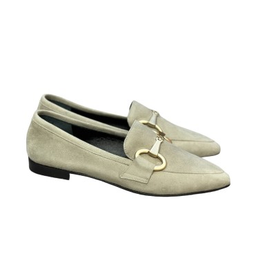 mocassino Carol in camoscio beige