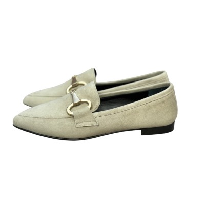 mocassino Carol in camoscio beige