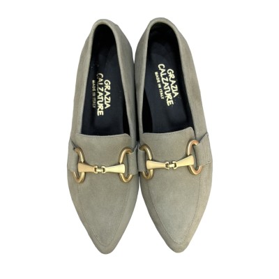 mocassino Carol in camoscio beige