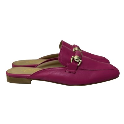 sabot Venezia in pelle fuxia