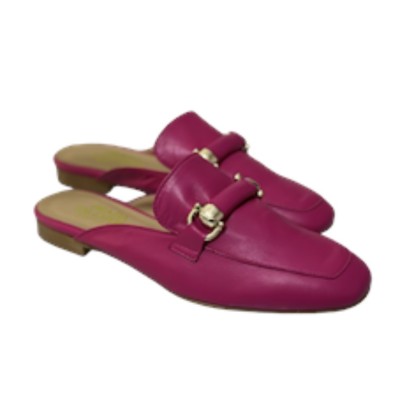 sabot Venezia in pelle fuxia