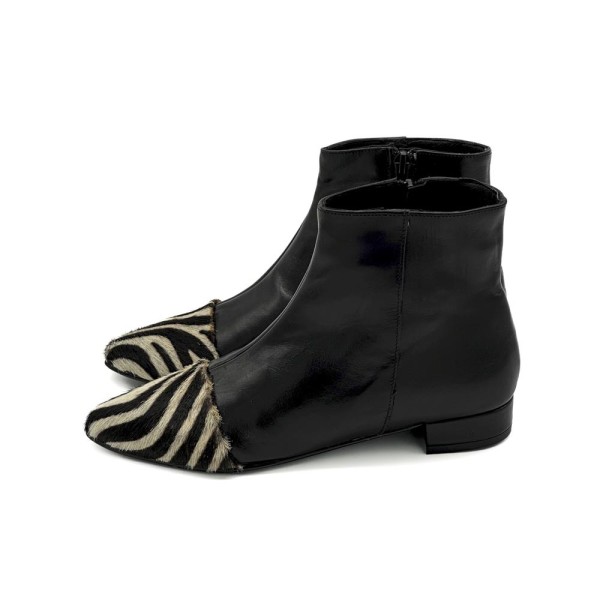 stivaletto  Mimy  in pelle  Nero