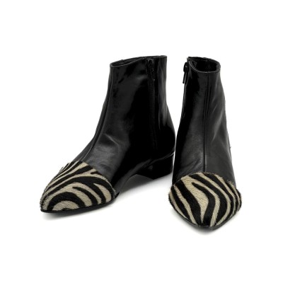 stivaletto  Mimy  in pelle  Nero