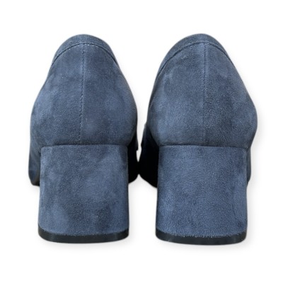 mocassino Loren in camoscio blu