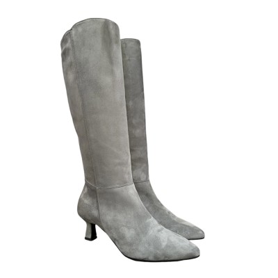 stivale Diana in camoscio grigio