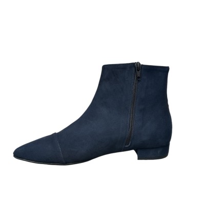 stivaletto Mimy in camoscio blu