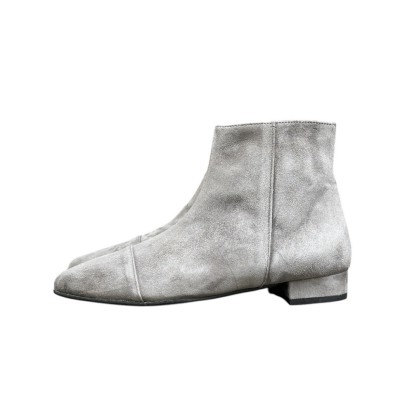 stivale Mimy in camoscio grigio