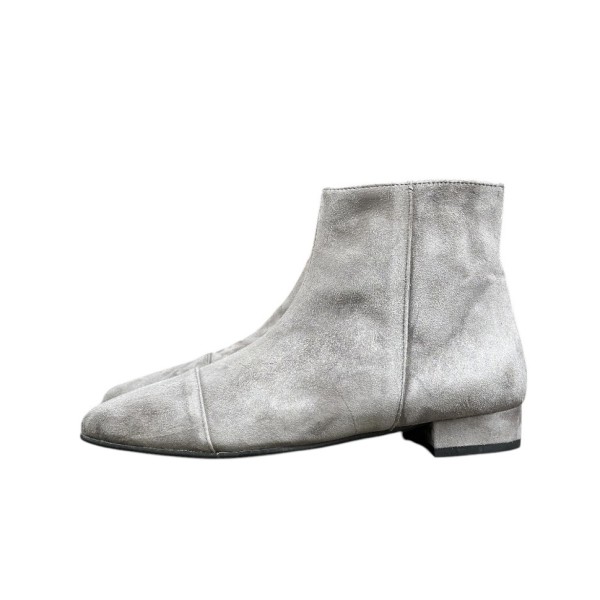 stivale Mimy in camoscio grigio