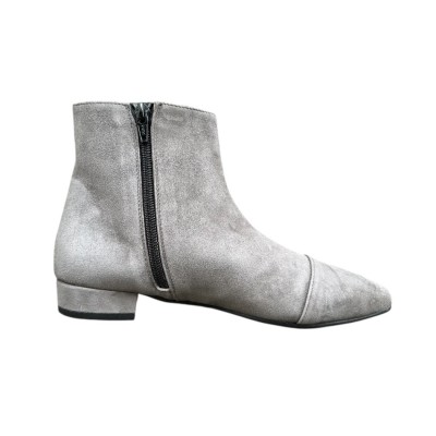 stivale Mimy in camoscio grigio