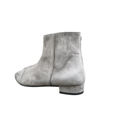 stivale Mimy in camoscio grigio