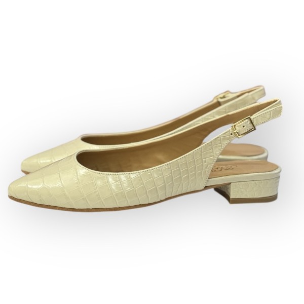 slingback Deny in pelle