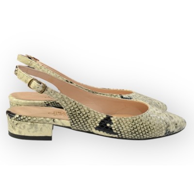 slingback Denny  in pelle