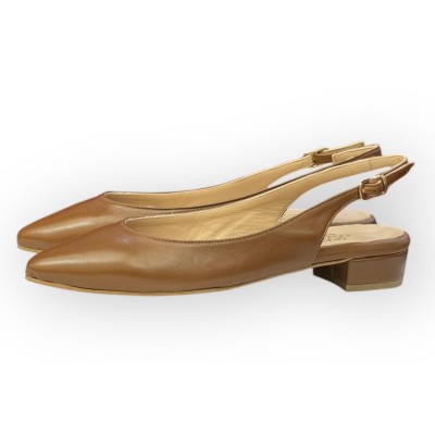 slingback Denny in pelle cuoio