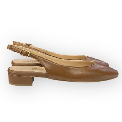 slingback Denny in pelle cuoio