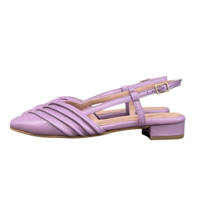 slingback Napoli in pelle glicine